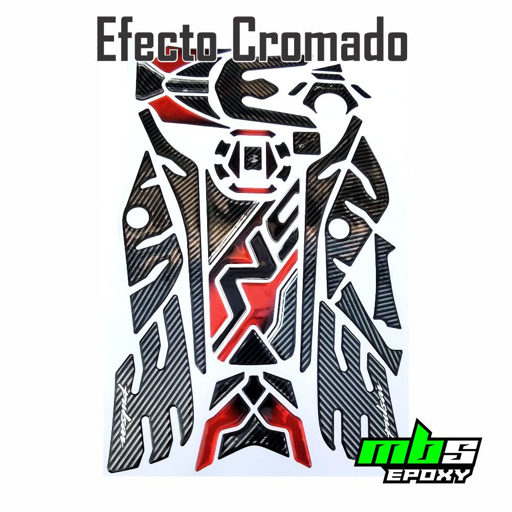 PROTECTOR TANQUE RECOMP. PULSAR NS200 ROJO MOD 014