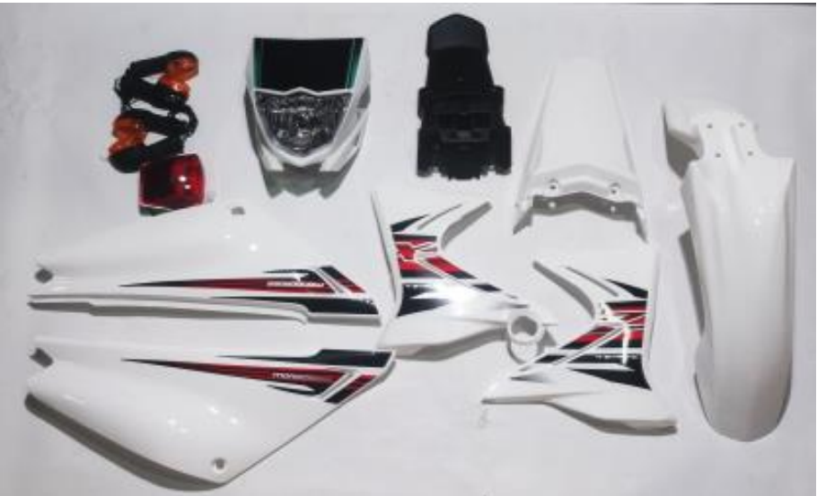 KIT PLASTICO BLANCO XTZ 125 JH