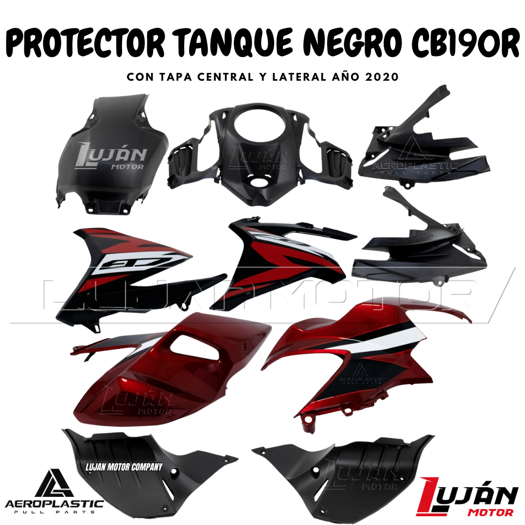 CARENADO TANQUE CB190R 2020 ROJO/NEGRO/BLANCO C/STICKER