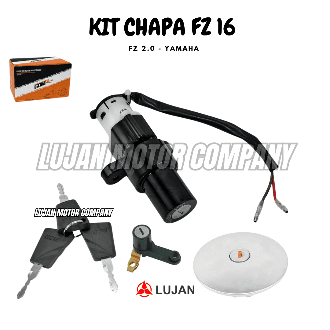 KIT CHAPA CONTACTO Y TAPA TANQUE FZ 16 YAMAHA GDM
