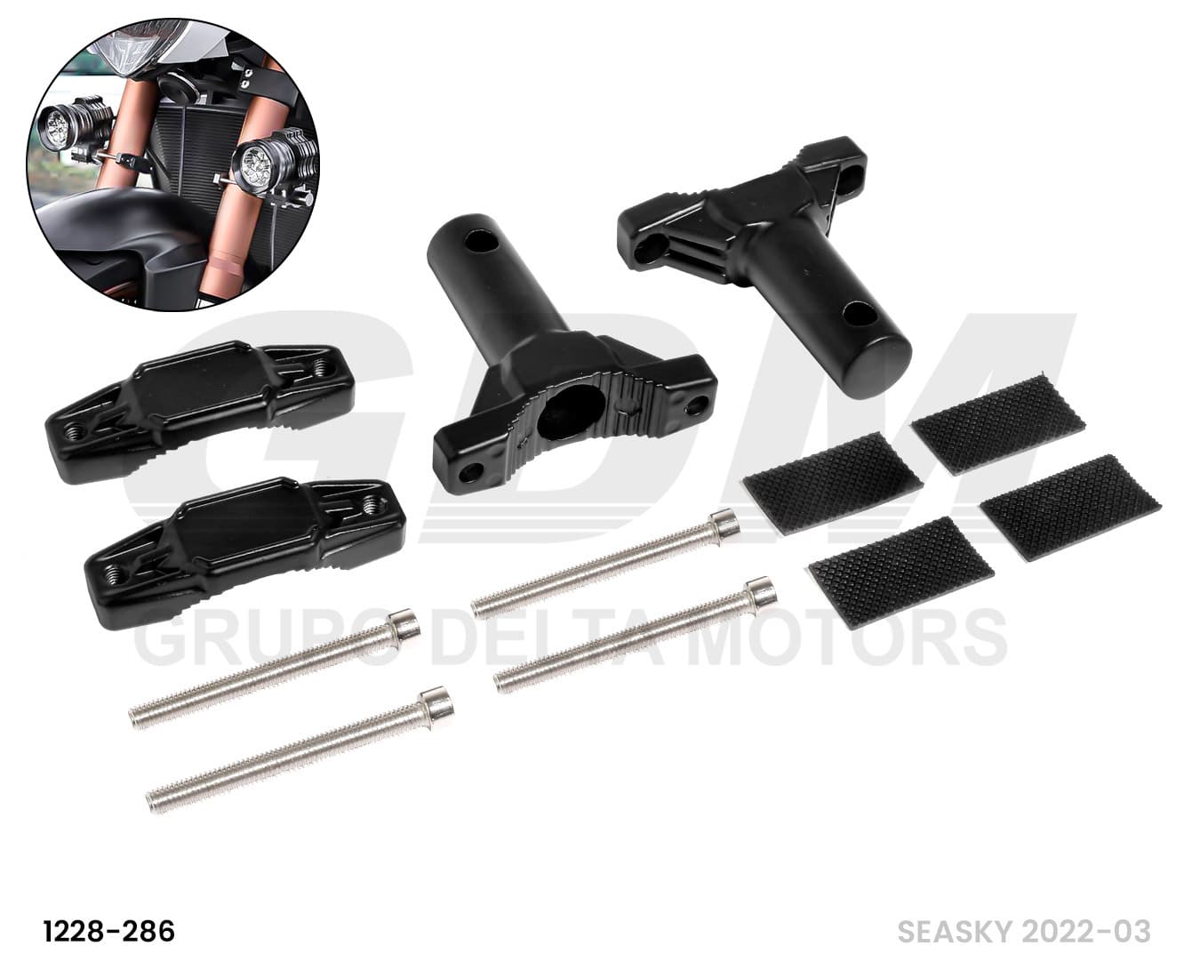 SOPORTE NEBLINERO PARA BARRA TELESCOPICA HAIOSKY