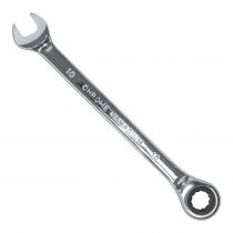 LLAVE COMBINADA C/MATRACA REVERSIBLE 10 CROMADO