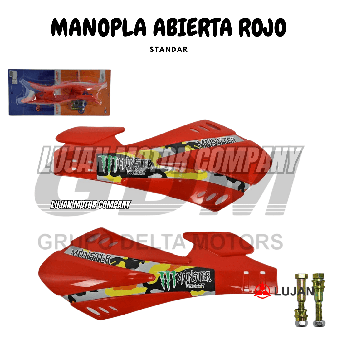 MANOPLA ABIERTA STD ROJO GDM