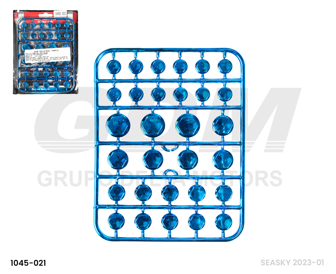 SET TUERCAS AZUL HAISSKY