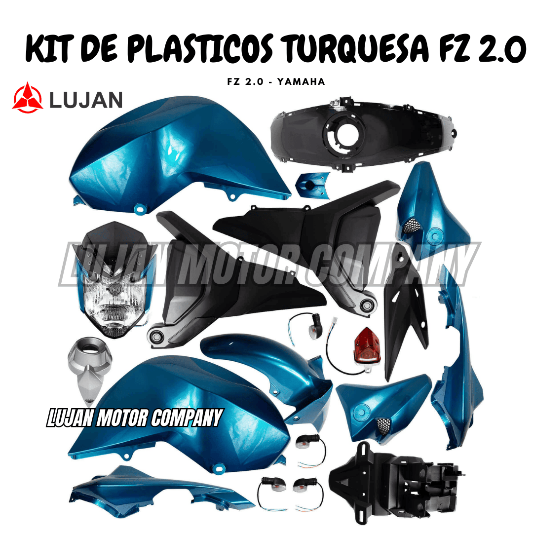 KIT PLASTICOS TURQUESA FZ 2.0 FI YAMAHA JH